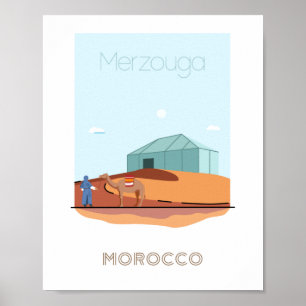 Reisposter Merzouga Poster