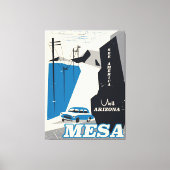 Reisposter Mesa Arizona stijl Canvas Afdruk (Voorkant)