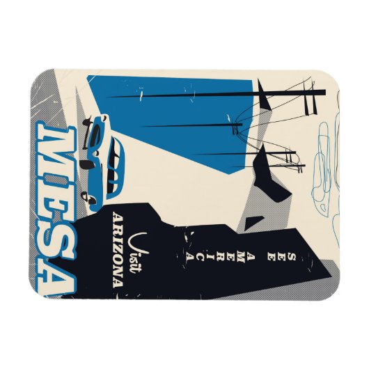 Reisposter Mesa Arizona  stijl Magneet (Horizontaal)