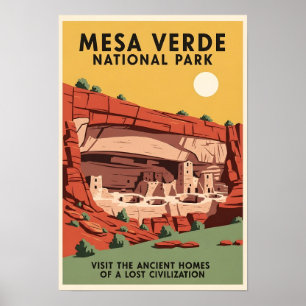 Reisposter Mesa Verde National Park  Poster