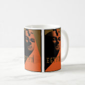 Reisposter met Sfinx, Egypte, Afrika Koffiemok (Voorkant rechts)