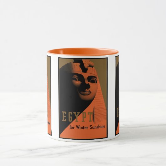 Reisposter met Sfinx, Egypte, Afrika Mok (Midden)