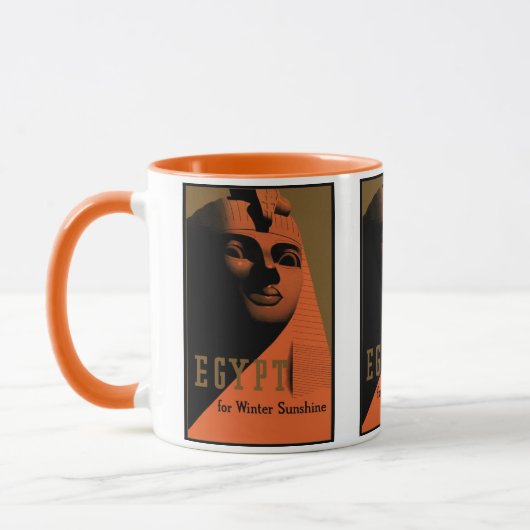 Reisposter met Sfinx, Egypte, Afrika Mok (Links)