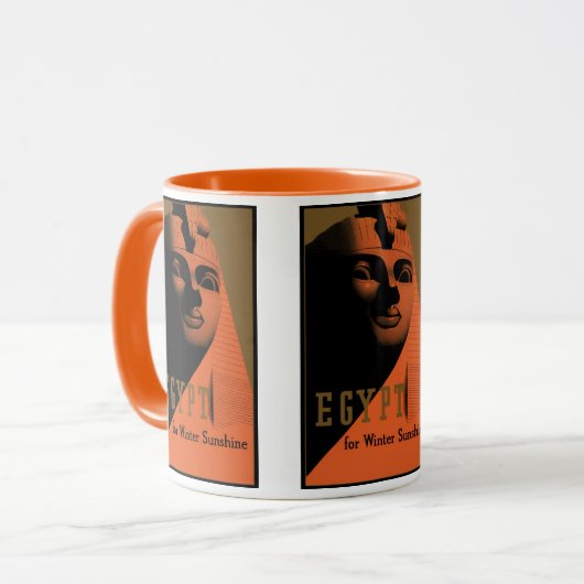 Reisposter met Sfinx, Egypte, Afrika Mok (Voorkant links)