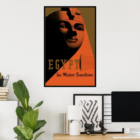 Reisposter met Sfinx, Egypte, Afrika Poster (Thuiskantoor)