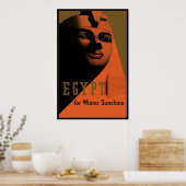 Reisposter met Sfinx, Egypte, Afrika Poster (Keuken)