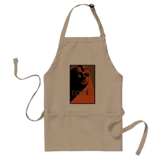 Reisposter met Sfinx, Egypte, Afrika Standaard Schort (Voorkant)