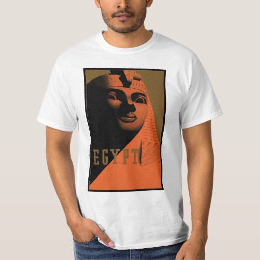 Reisposter met Sfinx, Egypte, Afrika T-shirt (Voorkant)
