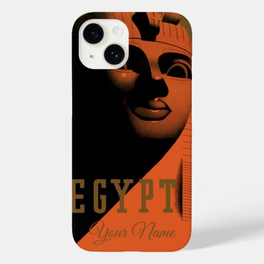 Reisposter met Sfinx, Egypte, Afrika uit vroeger t Case-Mate iPhone Case (Achterkant)