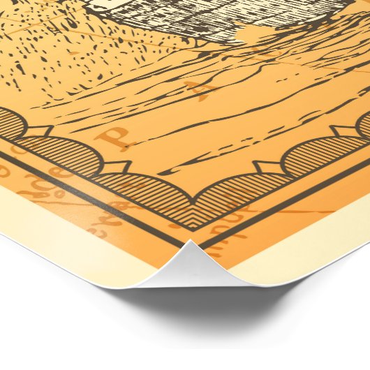 Reisposter met steamship poster (Hoek)