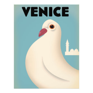 Reisposter met Venetië  stijl Foto Afdruk