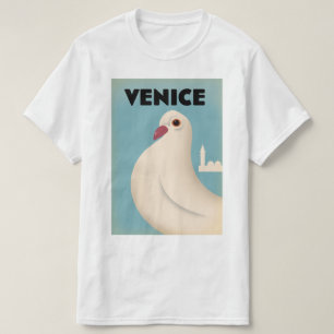 Reisposter met Venetië  stijl T-shirt
