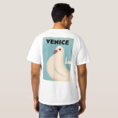 Reisposter met Venetië  stijl T-shirt (Achterkant volledig)
