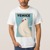 Reisposter met Venetië  stijl T-shirt (Voorkant)