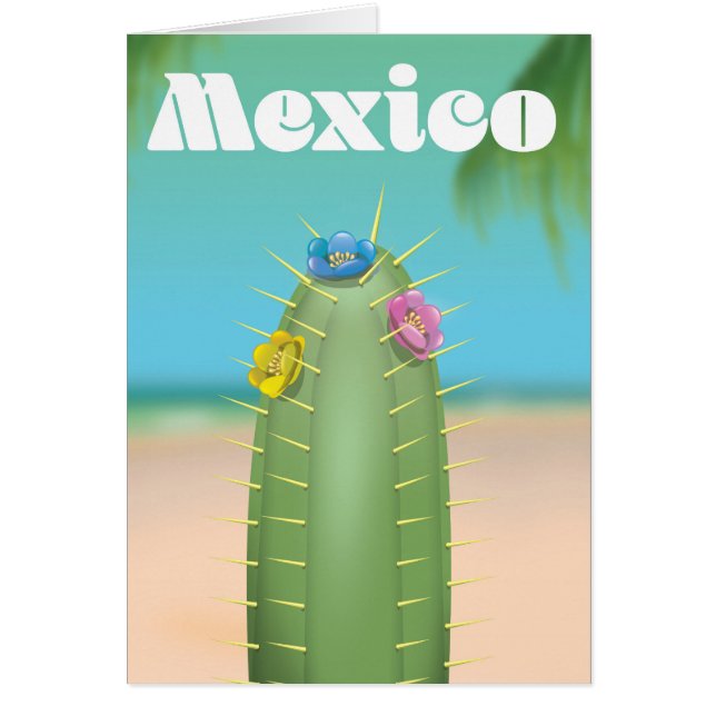 reisposter Mexico Cactus (Voorkant)