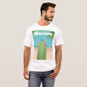 reisposter Mexico Cactus T-shirt (Voorkant volledig)