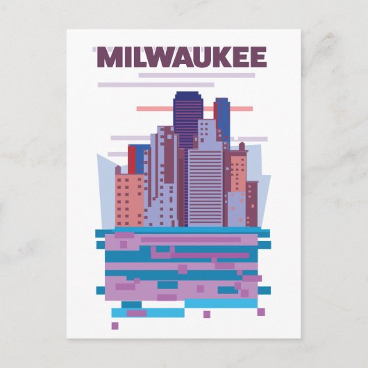 Reisposter Milwaukee Aankondigingskaart (Voorkant)