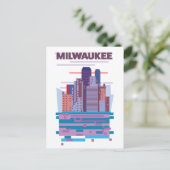 Reisposter Milwaukee Aankondigingskaart (Staand voorkant)
