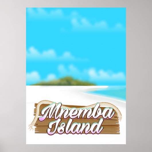 Reisposter Mnemba-eiland Poster (Voorkant)