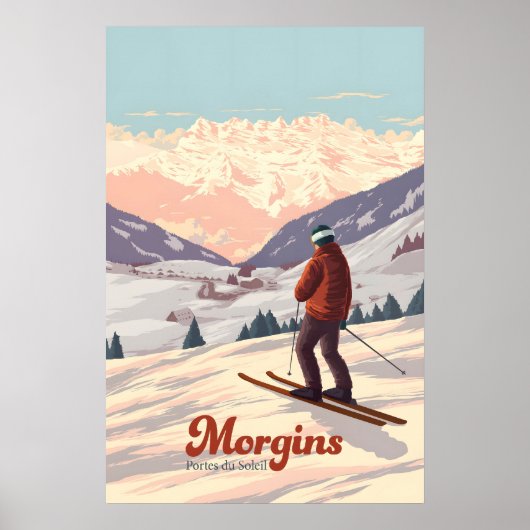 Reisposter Morgins Ski Resort Poster (Voorkant)