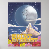 Reisposter Mount Everest Cartoon Poster (Voorkant)