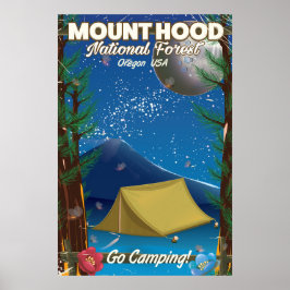 Reisposter Mount Hood National Forest Poster