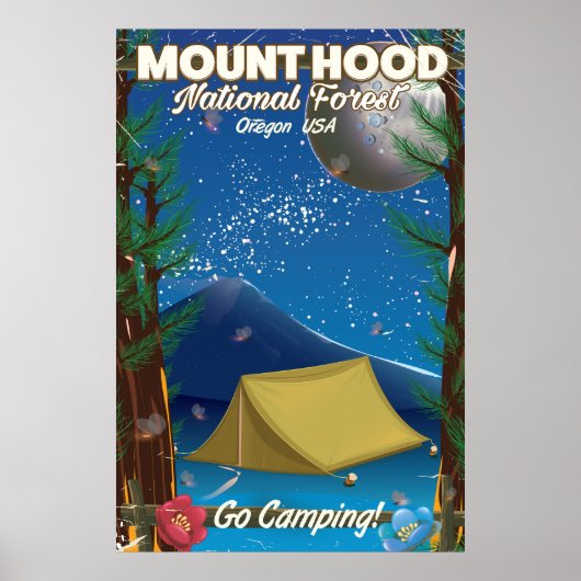 Reisposter Mount Hood National Forest Poster (Voorkant)