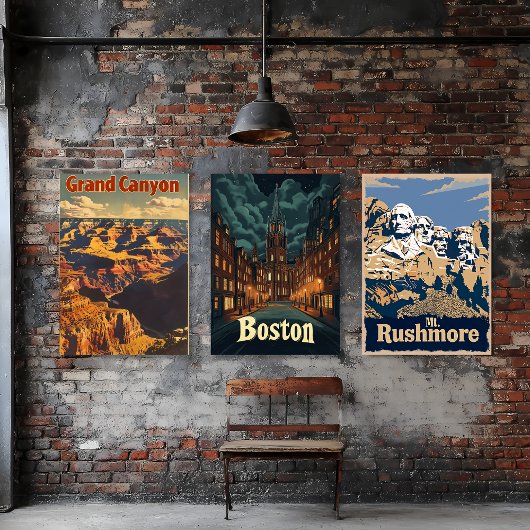 Reisposter Mount Rushmore Poster