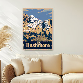 Reisposter Mount Rushmore Poster