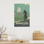 Reisposter mountainbiken Newcastleton Poster (Keuken)