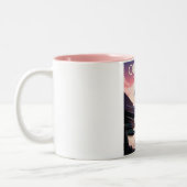 Reisposter Mt. Bachelor Oregon Ski Tweekleurige Koffiemok (Links)