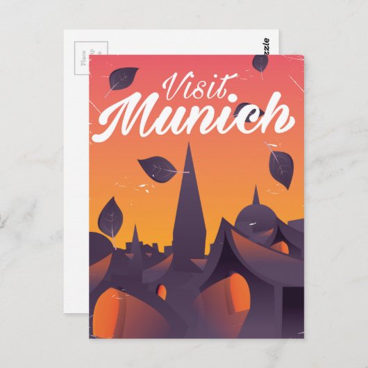 Reisposter München Duitsland Briefkaart (Voorkant / Achterkant)
