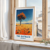 Reisposter Muur Kunst Australische Outback Poster