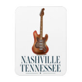 Reisposter Nashville Tennessee Guitar Magneet (Verticaal)