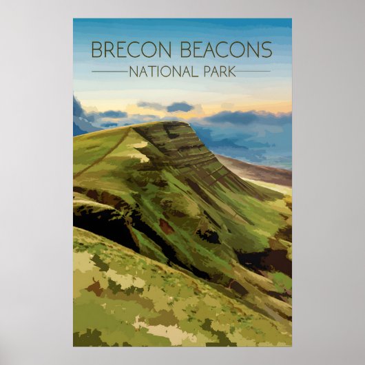 Reisposter Nationaal Park Brecon Beacons Poster (Voorkant)