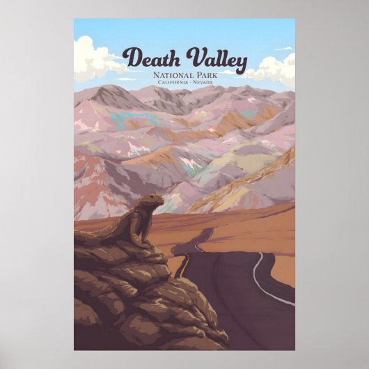 Reisposter Nationaal park Death Valley Poster (Voorkant)