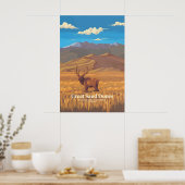 Reisposter Nationaal Park Great Sand Dunes Poster (Keuken)