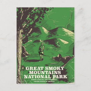 Reisposter Nationaal Park Great Smoky Mountains Briefkaart