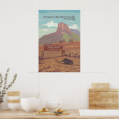 Reisposter Nationaal park Guadalupe Mountains Poster (Keuken)