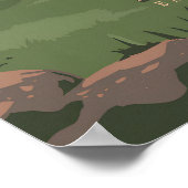 Reisposter Nationaal Park Mount Revelstoke Poster (Hoek)