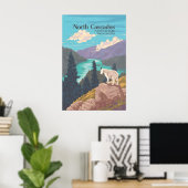 Reisposter Nationaal Park North Cascades Poster (Thuiskantoor)