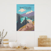 Reisposter Nationaal Park North Cascades Poster (Keuken)