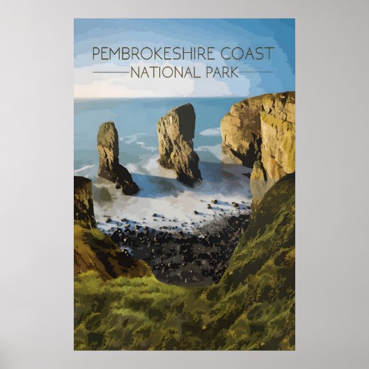 Reisposter Nationaal Park Pembrokeshire Coast Poster (Voorkant)