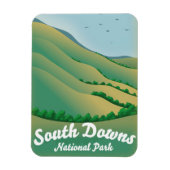 Reisposter Nationaal park South Downs Magneet (Verticaal)