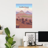 Reisposter Nationaal Park Versteende Woud Poster (Thuiskantoor)
