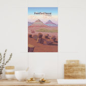 Reisposter Nationaal Park Versteende Woud Poster (Keuken)