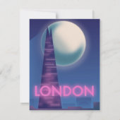 Reisposter Neon London (Achterkant)