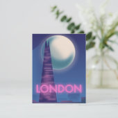 Reisposter Neon London (Staand voorkant)