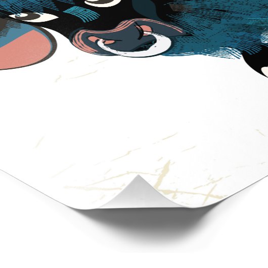 Reisposter Nepal Yak in  stijl Foto Afdruk (Hoek)