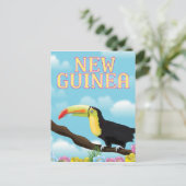 Reisposter New Guinea Toucan Briefkaart (Staand voorkant)